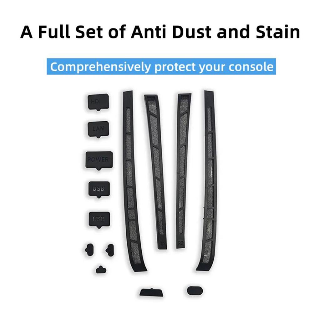 12 in 1 Silikon Staubschutzstöpsel Set Staubdichter Stöpsel Staubschutzabdeckung für PS5 Slim für Playstation 5 Slim Konsolenzubehör