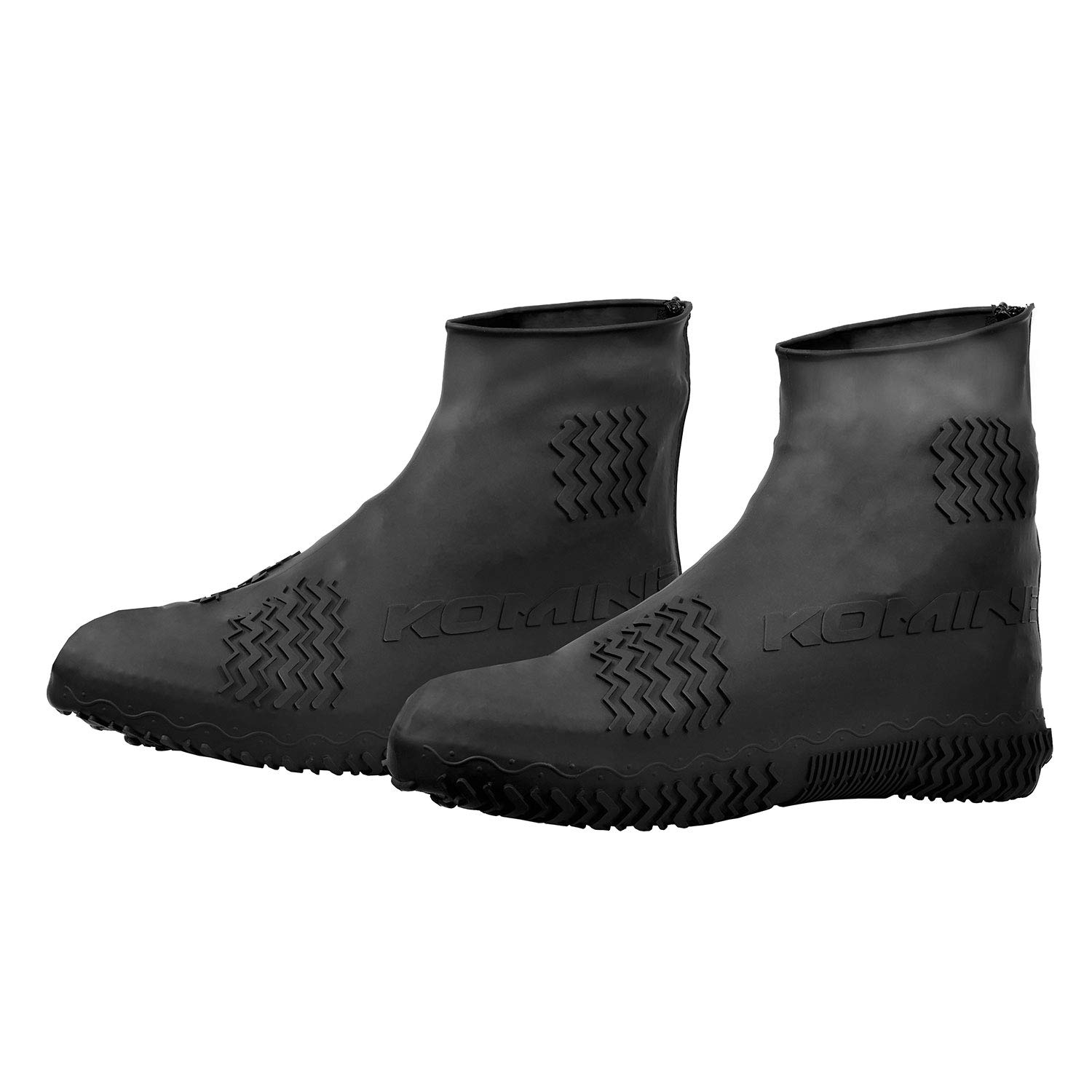 

KOMINE Мотоциклетные силиконовые чехлы для дождевых сапог с задней молнией, Черные, Свободный размер RK-360, Водонепроницаемая дождевая экипировка