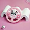 Baby Silicone Teether Photography Accessories Baby Teether Stick Bite Cute Cartoon Animal Steering Wheel Anti-Eating Handle
