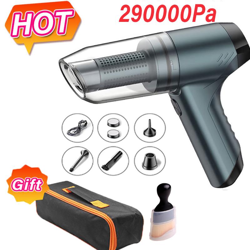 Car Vacuum Cleaner 3in1 Wireless Vacuum Cleaner Handheld Vacuum Pump For Home Portable Cordless Powerful Strong Suction