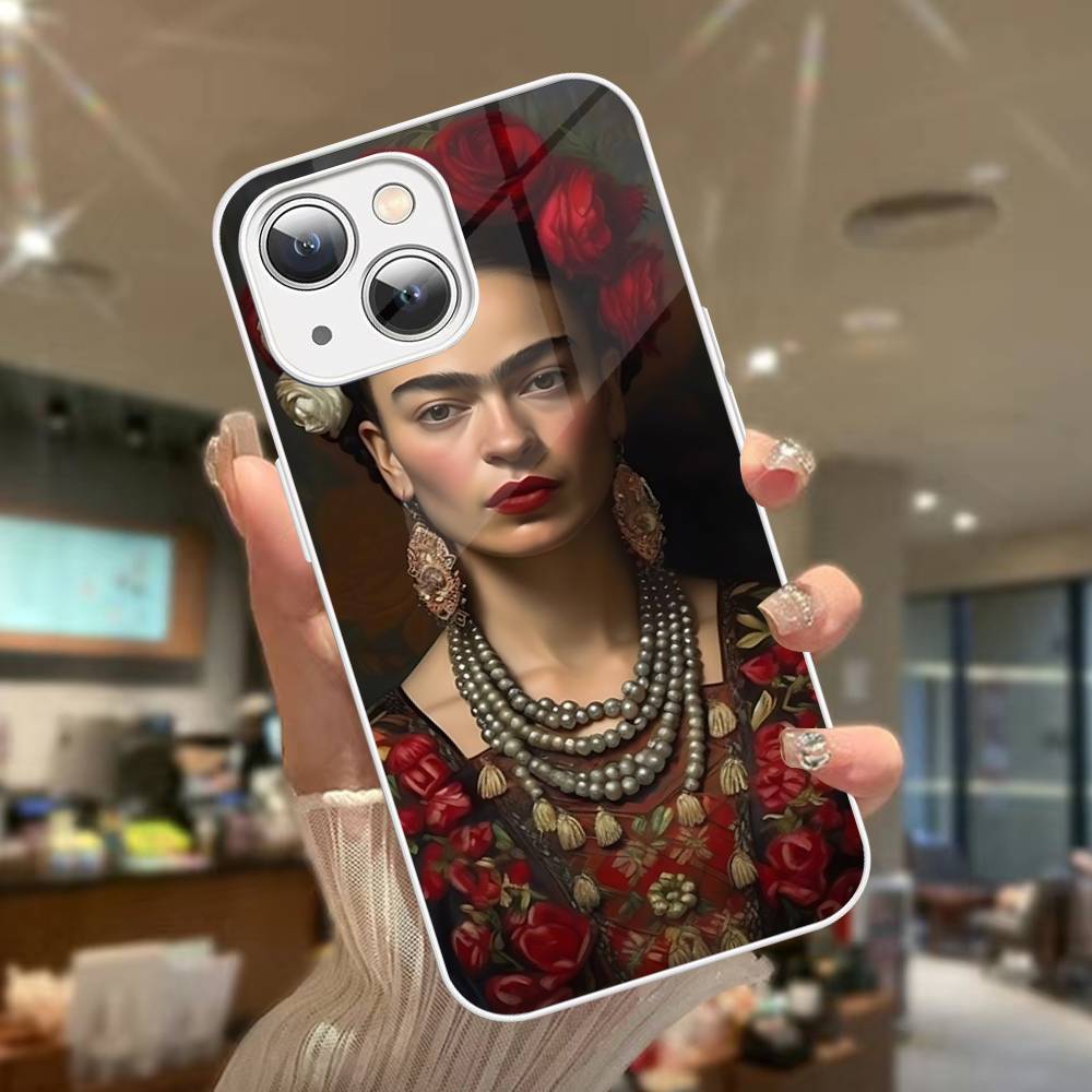 Fashion F-Frida K-KahlosS Tempered Glass For Iphone 14 13 12 11 Pro Mini XS MAX 14Plus X XS XR Fundas