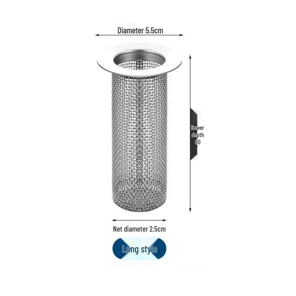 Stainless Steel Anti-Clog Drain Filter for Bathroom Sink