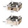 Ultralight Burner Stove Square Camping Furnace Cooker Tool Stainless Steel Alcohol Stove  Trip