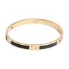 COACH Enamel Bangles Unisex Gold/Black CAD45-GDBK