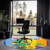 Numberblocks Printed Round Rug Carpet Chair Rug Area Rug Entryway Doormats,for Office Chair Living Room Bedroom Kitchen Room.