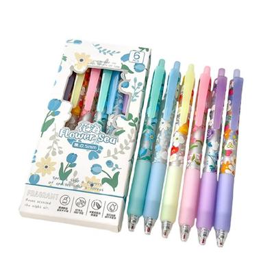 6 Pcs Pressing Pen 0.5mm Retractable Pen Neutral Pen Writing Pen Quick-Drying Gel Pen Gift Pen School Supplies