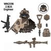 WM6147 WM6168 Military Series SWAT Special Forces Building Blocks Commando Soldier City Police Cap Mini Action Figure Toys