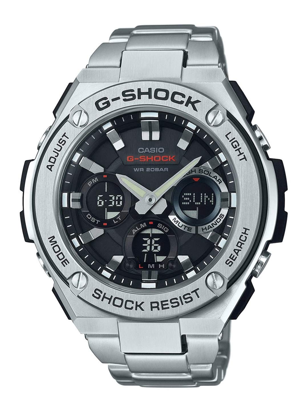 

Годинник Casio Analog Digital Solar Full Metal G-Shock чоловічий Ana-Digi G-STEEL GST-S110D-1A [Елемент]