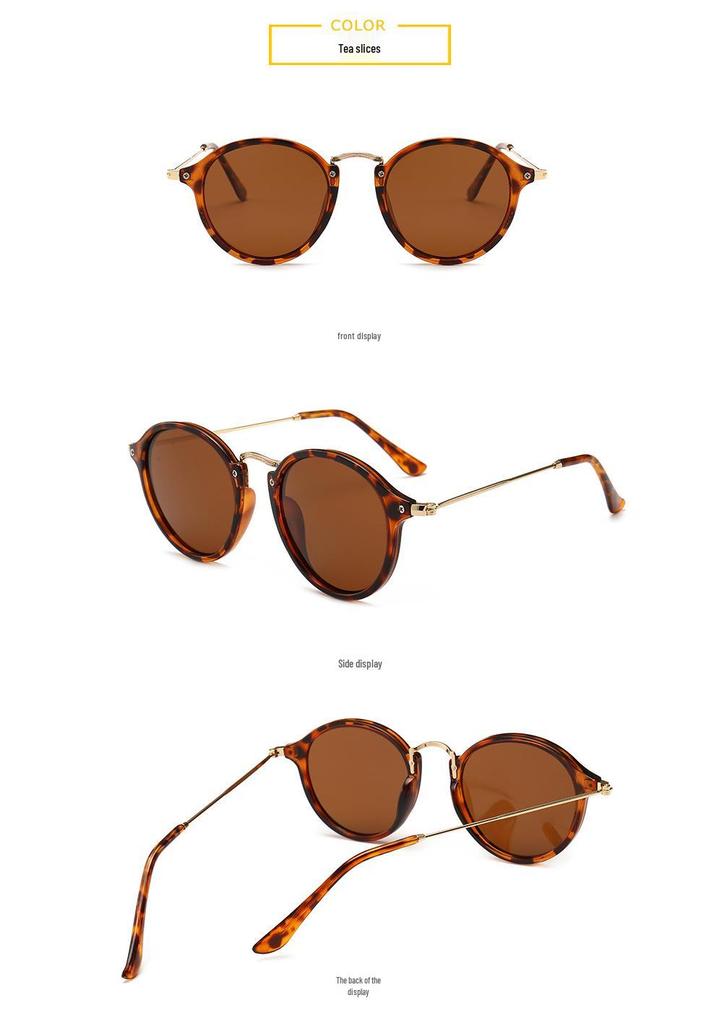 2447 Retro Polarized Metal Round Sunglasses - Unisex Fashion Shades
