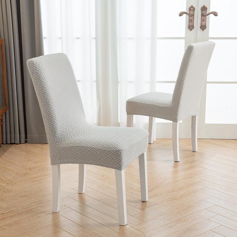 

Жаккардовый флисовый утолщенный цельный эластичный чехол для стула ресторана отеля не грязеотталкивающий чехол для стула 45*38*38cm