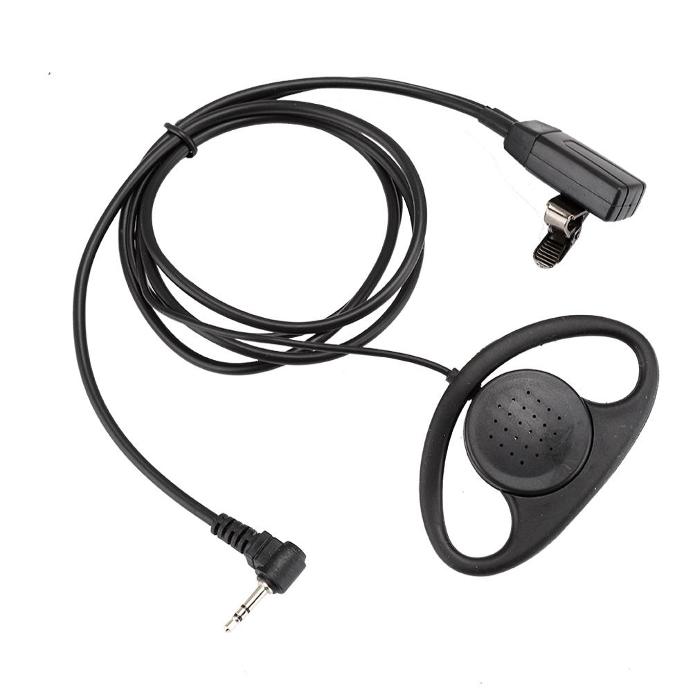 

2 шт. 1-контактный D-образный наушник с микрофоном PTT для рации Motorola 2 Way Walkie Talkie, аксессуар