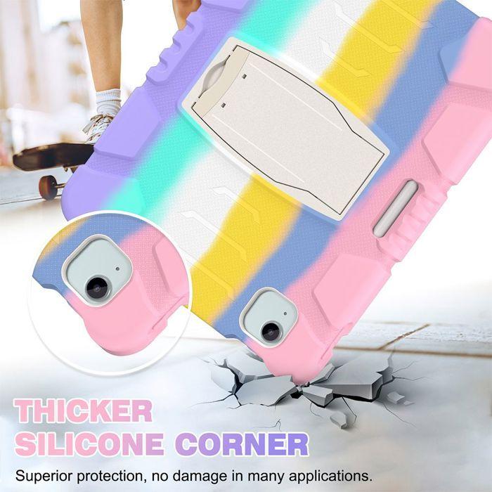 Coque de Protection - E.F.Connection - pour iPad Air 11" / 10,9" - Multicolore - Support Inclus - Chocs Absorbants