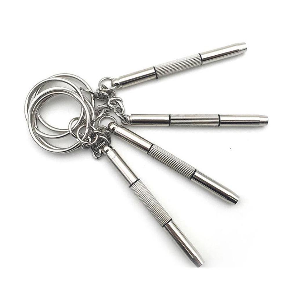 Eyeglass Screwdriver Mini 3in1 Screwdriver Glasses Phone Watch Screw Repair Tool Keyring Keychain Portable Hand Tools
