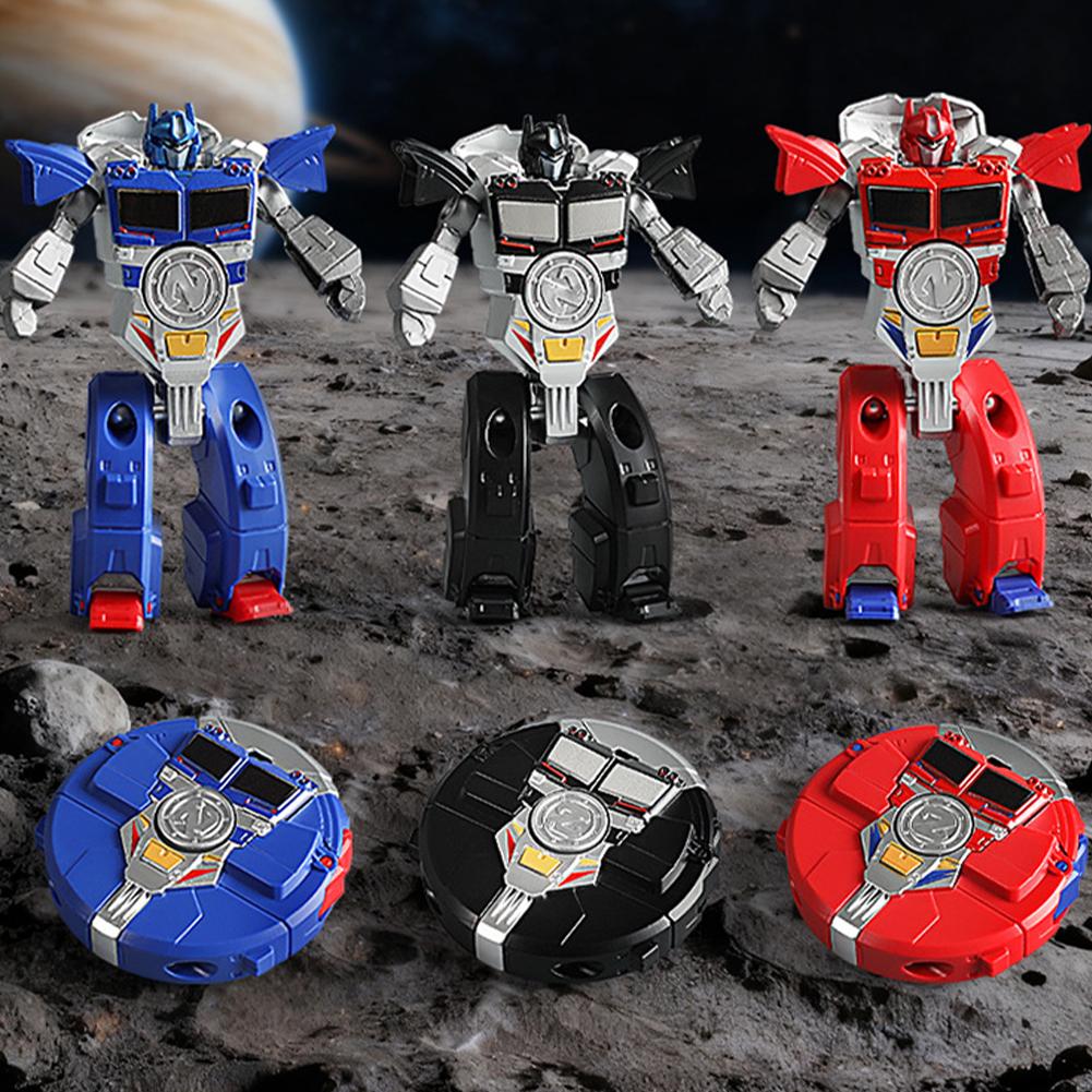 Transformable Fidget Spinner Toy 360 Rotating Ball Deformation Robot Fingertip Decompression Toy For Kids Party Gift