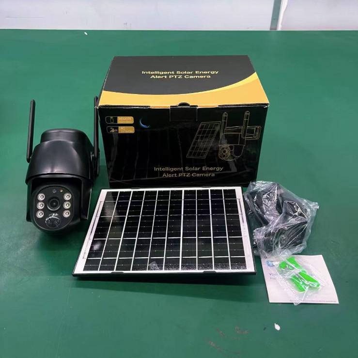 V380 4G Solar-Powered Outdoor Camera with Voice Intercom and HD Night Vision