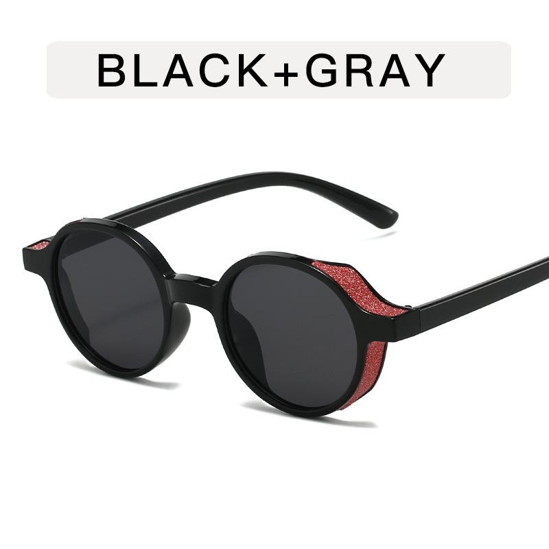Fashion Trendy Women Sunglasses Round Shape Anti-reflective Sun Glasses Female Vintage Style Party Club Woman Sun Glass