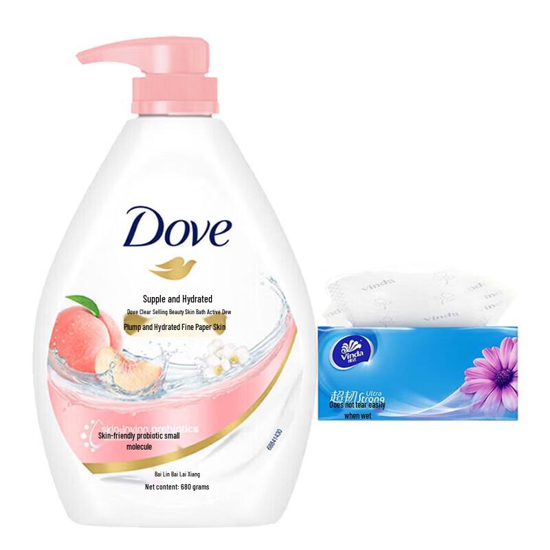 

Dove Refreshing & Moisturizing Shower Gel with Tissue Pack