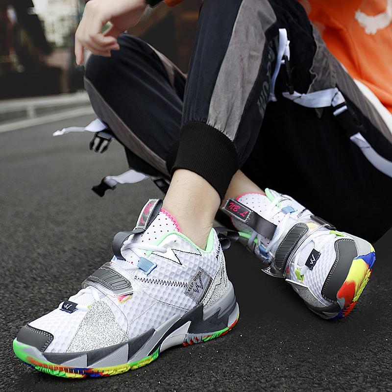 2025 Spring New Youth Basketball Shoes With Colorful And Colorful Mid Top Design Sports Trend 36-45 Men'S And Women'S Styles