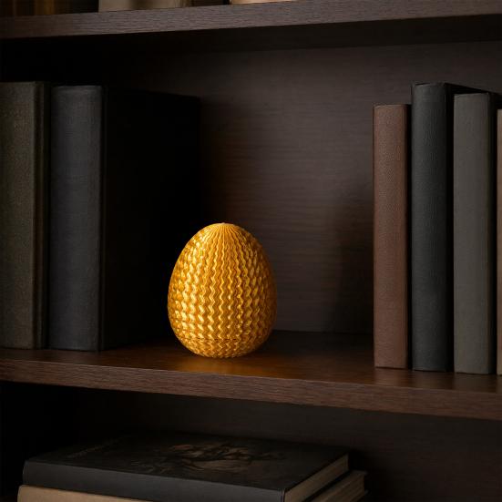 3D Printed Maze Dragon Egg Puzzle Box with Hidden Storage Cavity, Brain Teaser Game for Easter Birthday Holiday Surprise Container