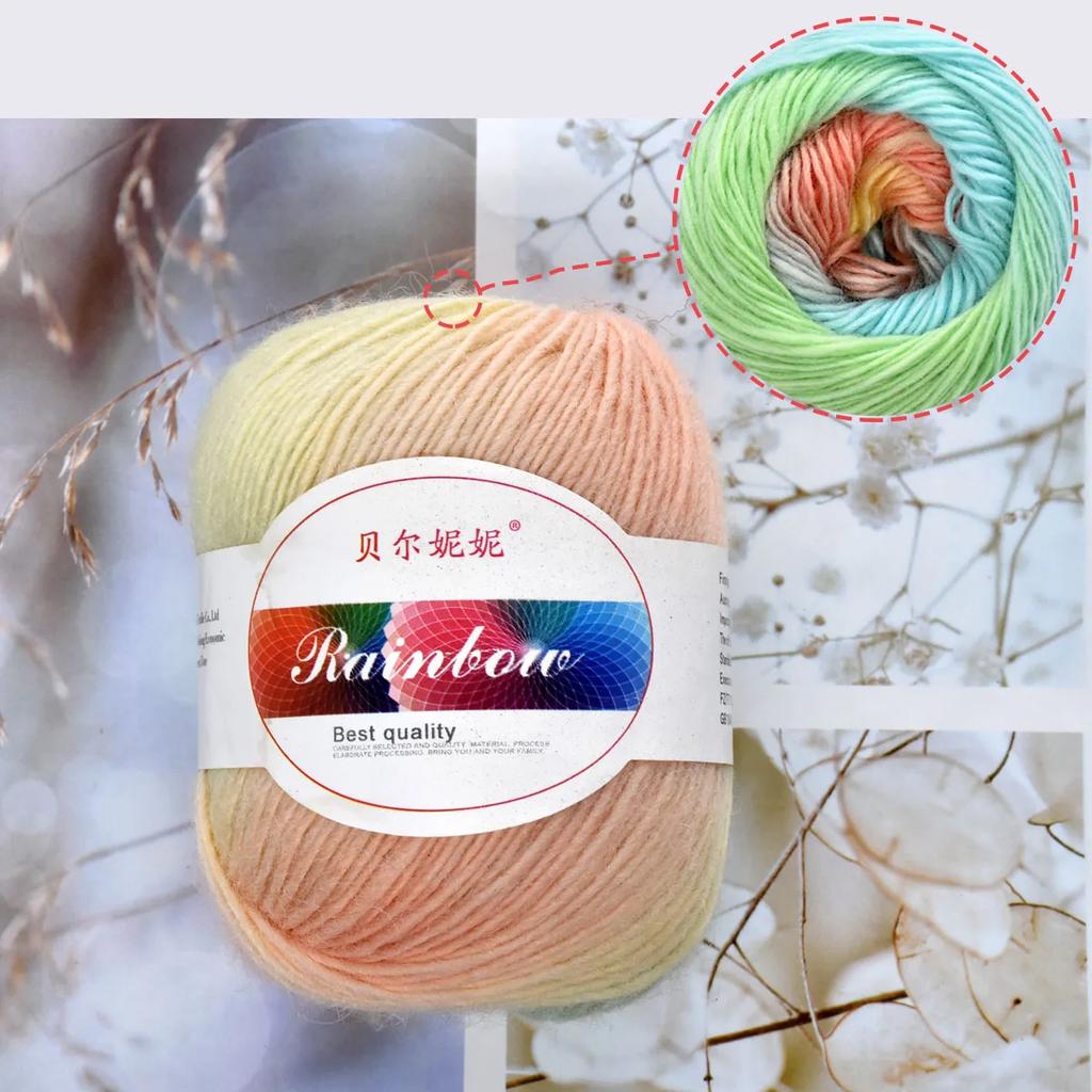 Pachet 6 buc 300g Lână Australiană Premium Lână Merino pentru Tricotat & Croșetat Fir Super Moale cu Grosime Voluminoasă pentru Șaluri Articole de Artizanat din Fibră Naturală