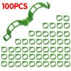 50-300Pcs Plant Support Clips Reusable Plastic Connects Vine Fixing Clip Tomato Grape Vegetable Plants Holder Buckle Garden Tool
