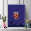 West Ham United F.C 100% Round Full Drill 5D DIY Diamond Painting Embroidery Cross Stitch Rhinestone Décor
