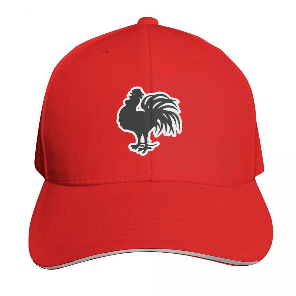 Black  White Rooster Cockerel Baseball Cap hats on offer Snapback Cap Horse Hat hiking hat Womens Beach Outlet  Unisexs