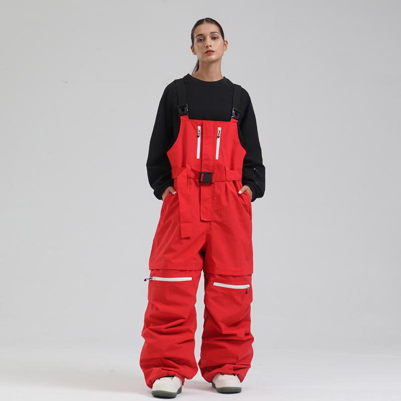 Pánské a dámské profesionální volné větruodolné lyžařské kalhoty