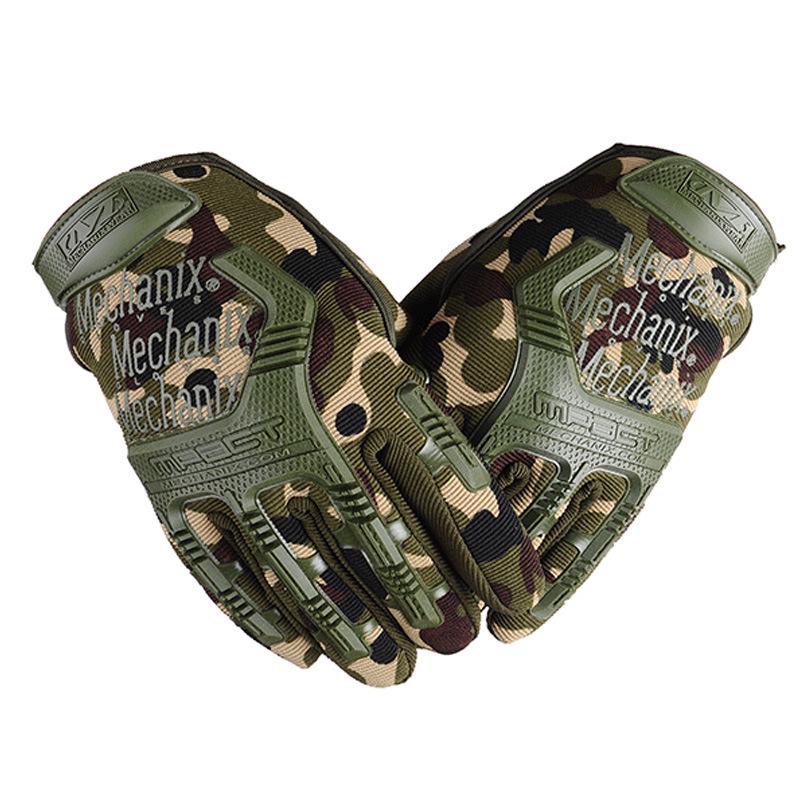 

Чоловічі тактичні захисні рукавички з повним пальцем для бою, тренувань на відкритому повітрі та їзди на велосипеді Large
