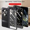 For OPPO Find N3 Case Skin PU Leather with Screen Glass Flim Stand Magnetic Protective Cover For OPPO Find N3 Full Cover Shell