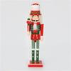 Christmas Nutcracker Wooden Retro Nutcracker Soldier Figurine Display for Kitchen Christmas Decorations