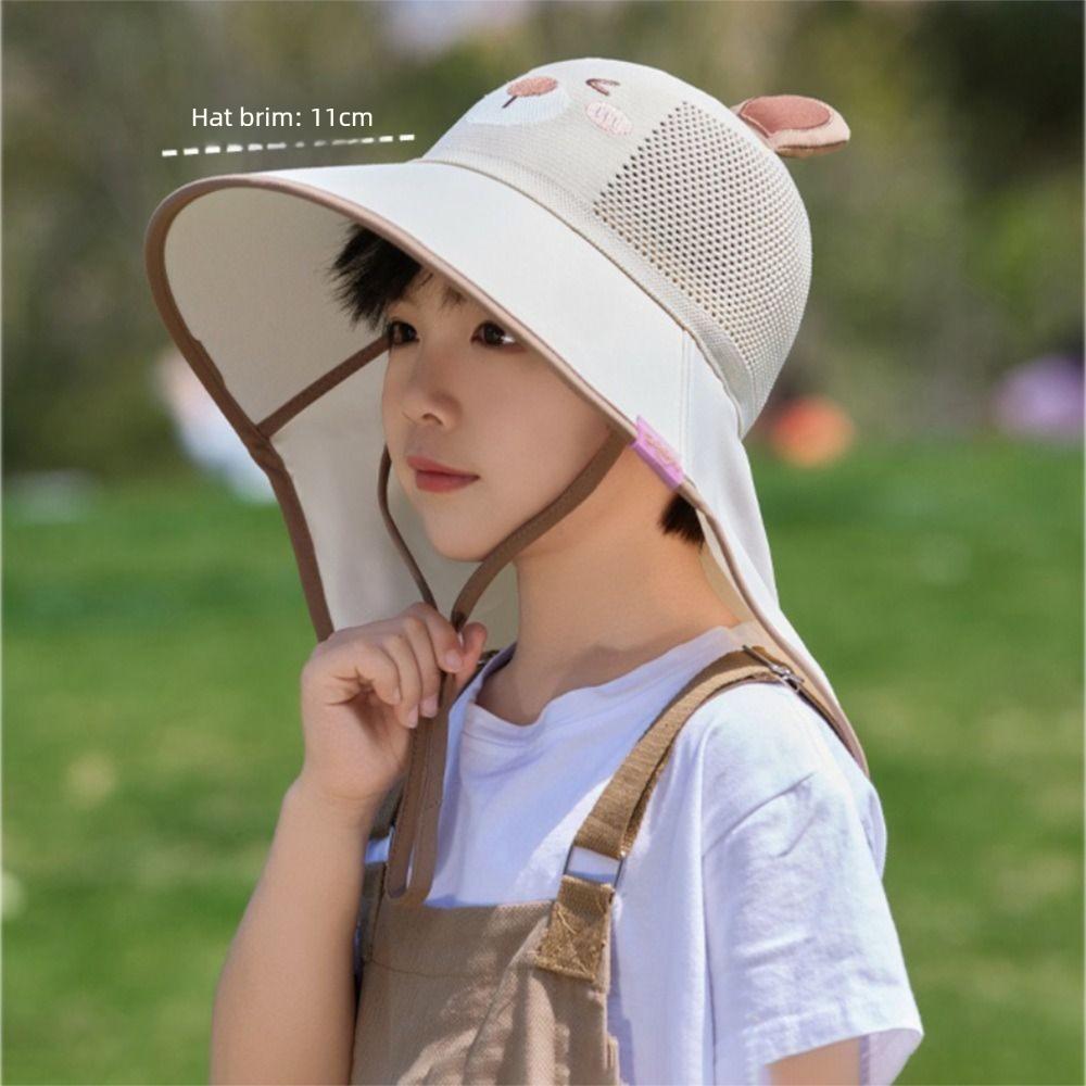 UV Protection Beach Hats Wide Brim Children Sunshade Hat Fashion Fisherman Caps Boys Girls