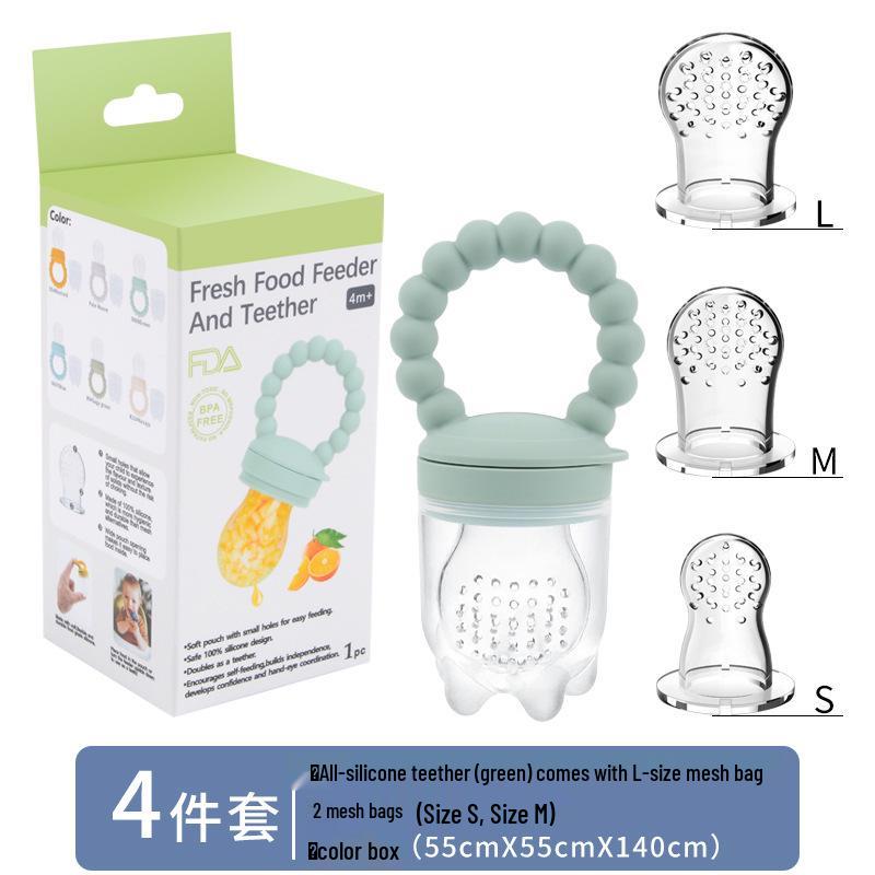 Silicone Baby Fruit and Vegetable Teether Pacifier Feeder