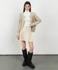 CITYBREEZE Corduroy Pleated Mini Skirt_Cream