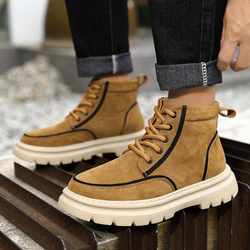 Men's Ankle Boots Short Boots Retro Tooling Boots Casual Shoes