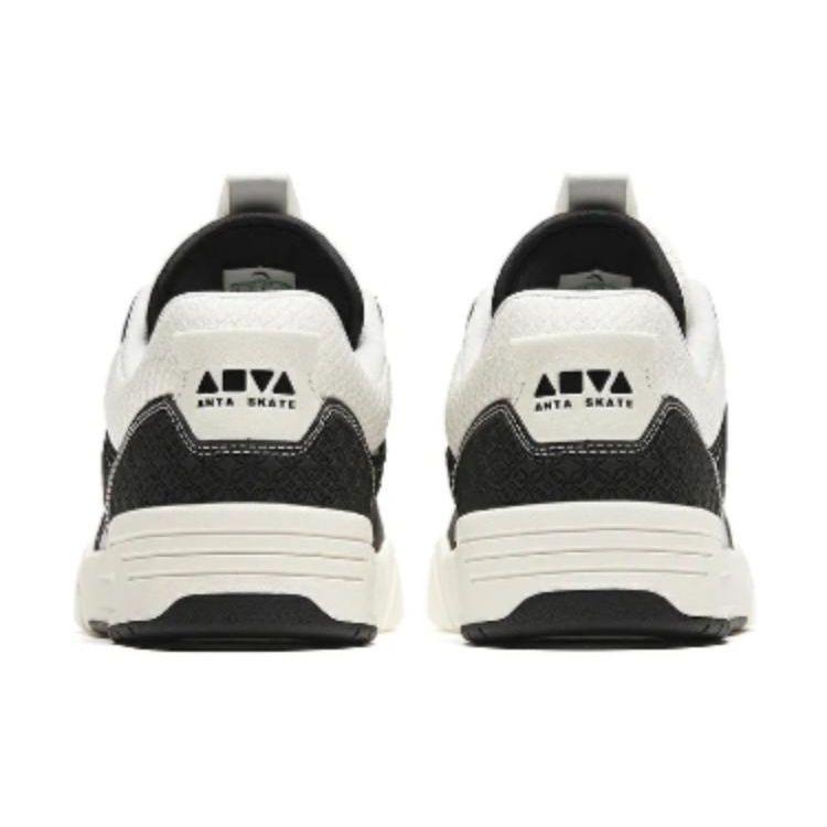 Anta Versatile Comfortable Shock Absorbing Durable Low Top Sneakers Men Sneakers Black White 112448040R-7
