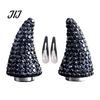 Unisex Metal Hair Clips Magnetic Rhinestone Devil Horns Accessories for Halloween Cosplay, Sparkling Stylish Glittering Cosplay Props 3D Horn