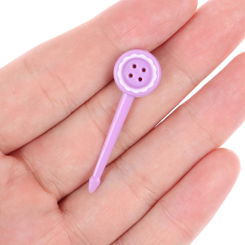 8Pcs Fruit Fork Mini Kids Snack Cake Dessert Food Pick Toothpick Bento Lunches