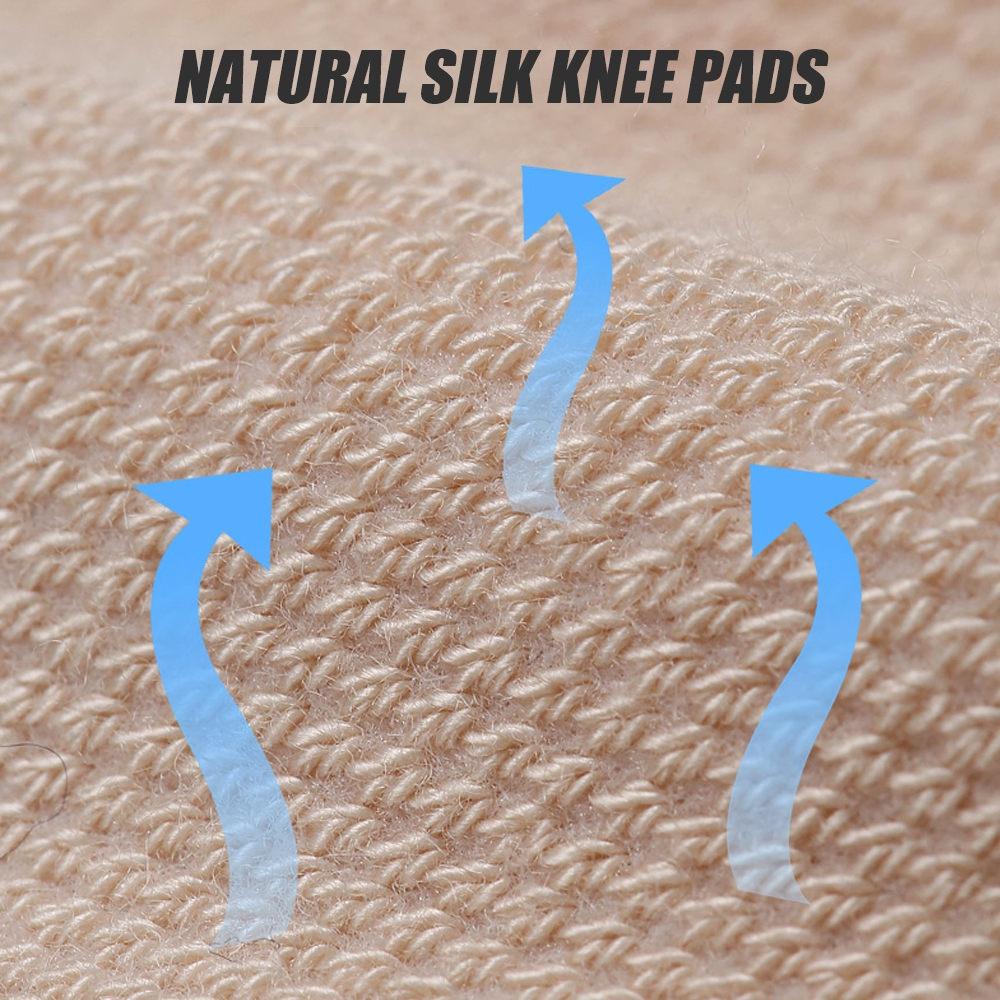 1Pair Summer Thin Knee Pads Socks Men Women Silk Knee Sleeve Cold Knee Sleeve For Fitness Running Cycling Arthritis Pain Relief