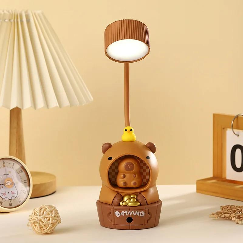 

Capybara LED Night Light Student USB Rechargeable Night Light Children s Gift Desk Ornament Eye Protection Bedside Table Lamps