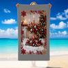 Christmas Printed Beach Towel Soft Quick Dry For Indoor Outdoor Home Use Holiday Gift