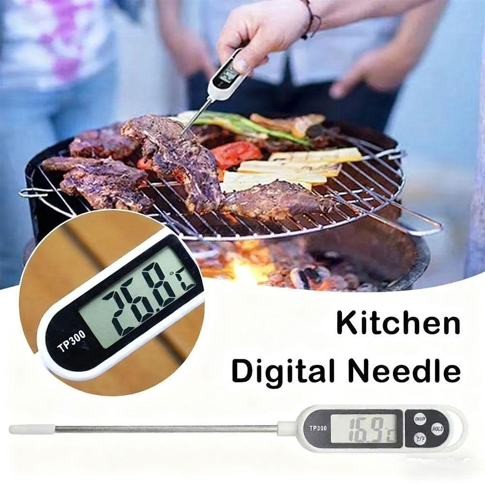 TP300 Probe Food Thermometer Electronic Display Accurate Digital Food Thermometer Stainless Steel Long Probe Food Probe Meat