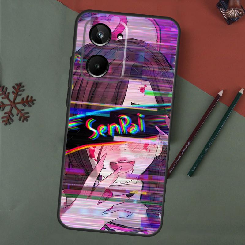 Sad Anime Aesthetic Senpai Case For Realme C67 C51 C75 C63 C61 C65 C55 C53 C35 C71 11 12 13 14 Pro Plus GT6 GT7 15 Pro