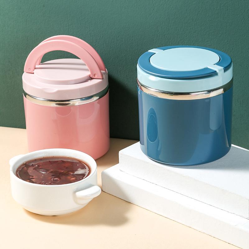 Stainless Steel Insulated Soup Cup - Portable & Sealed for Students & Office Workers