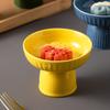 High-Value High-Footed Plate Household Snack Plate Fireplace Tea Dessert Bowl Creative Ice Cream Bowl Dessert Bowl