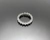 Wooing 4-Prong 3Mm Silver Compass Layering Ring Black Gold