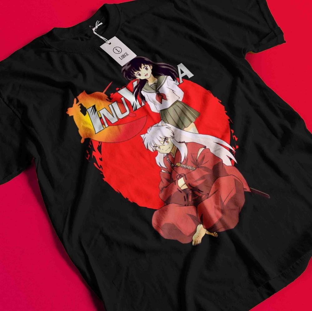 

Inuyasha Shirt Sesshomaru Tshirt Kagome Higurashi T-Shirt Miroku Tee Naraku Koga BB876 L