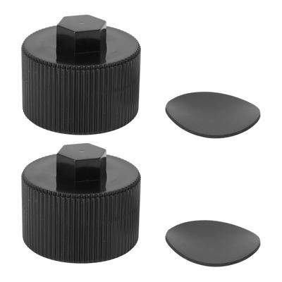 2Pcs 154712 Sand Filter Drain Cap Replacement DN40 Female Thread Sand Filter Drain Plug with Gasket for Pentair Sand