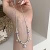 Korean Style S925 Sterling Silver Starfish & Pearl Necklace for Women - Fresh, Versatile, Simple Clavicle Chain