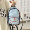 Japanese and Korean Backpack Contrasting Color Mountaineering Bag Cute Picnic School Bag Cycling Trend Matching Thin Couple Small Backpack Women